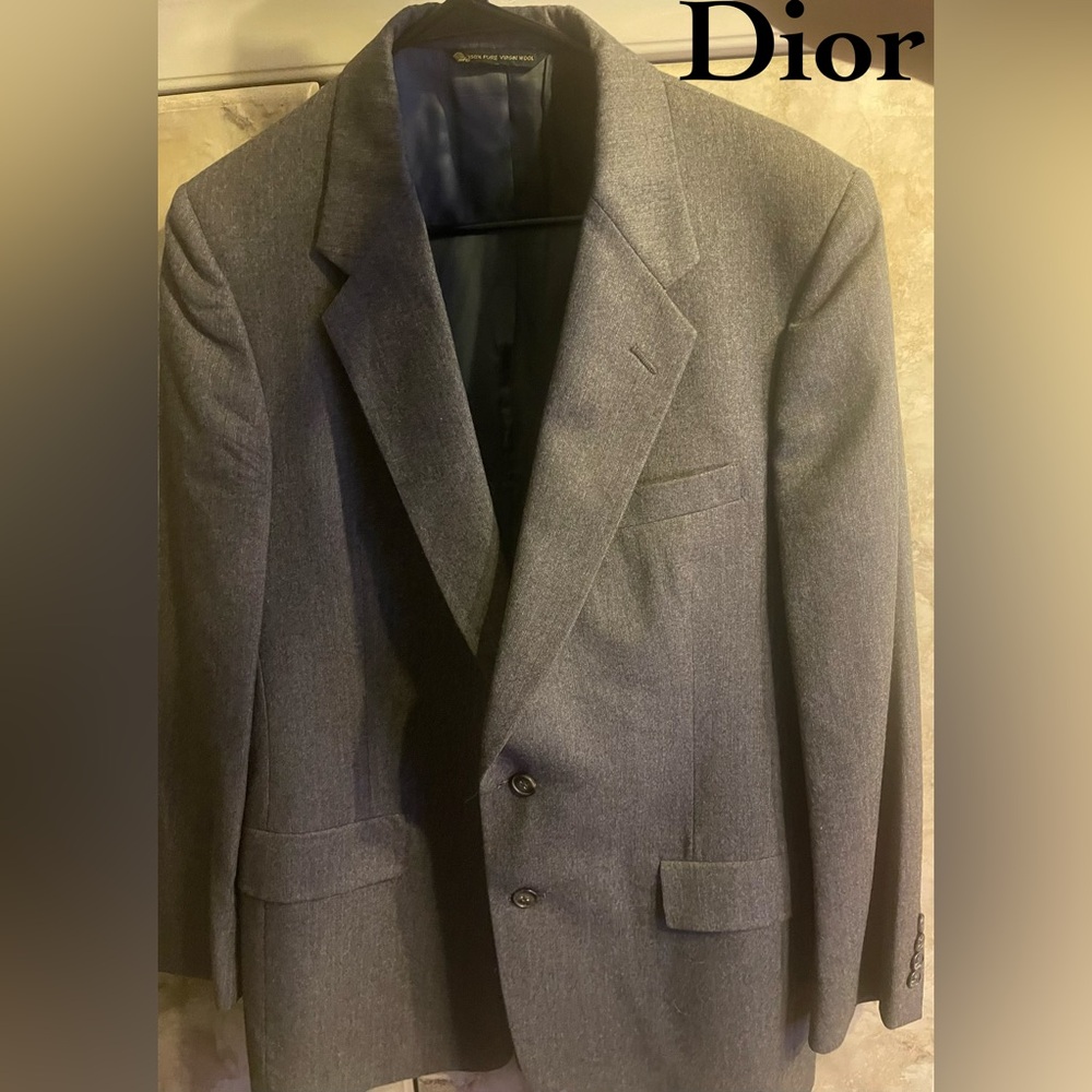 Christian Dior Blazer Jacket Gray